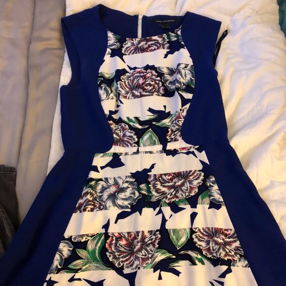 Blue Floral French Connection Dress